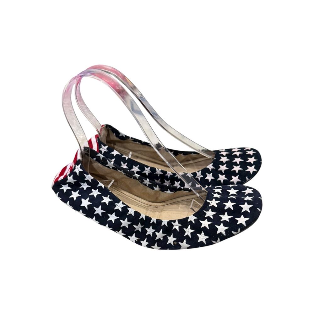 The Storehouse Flats Stars & Stripes Suede Ballet Flats Women’s Size 7 - Picture 3 of 8